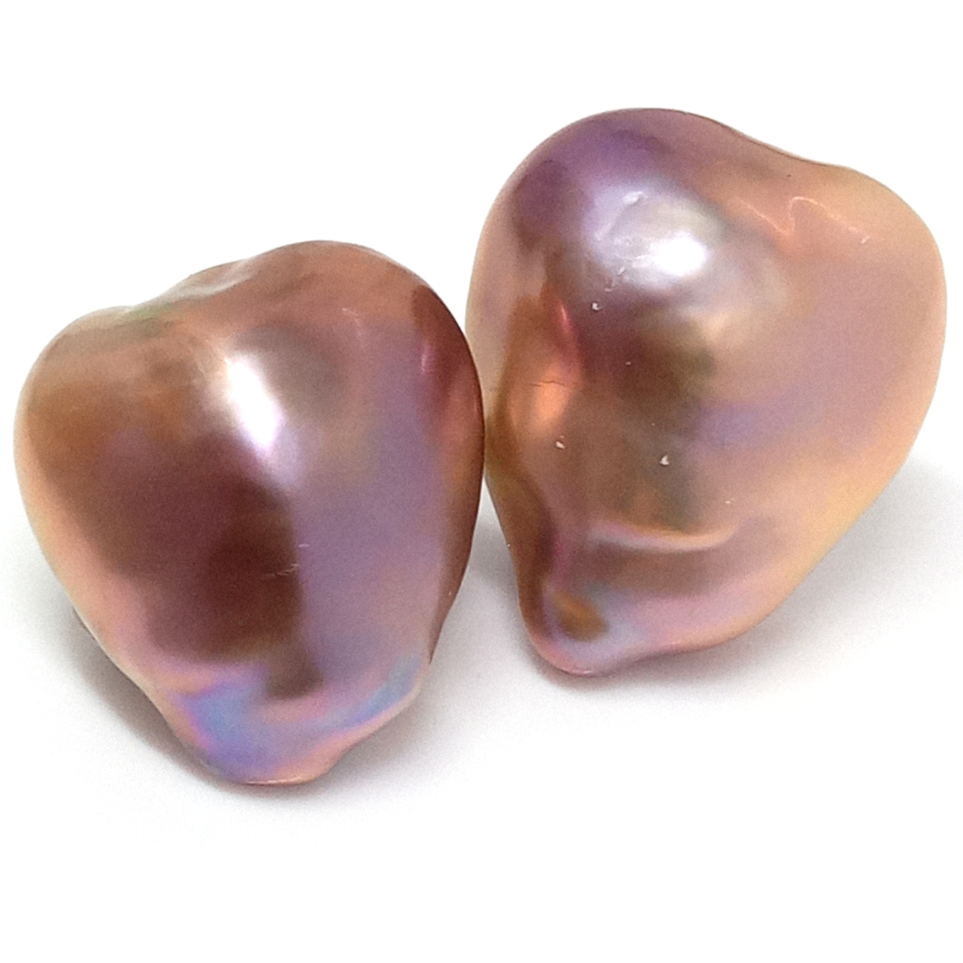 Pink Big Hearts Pair